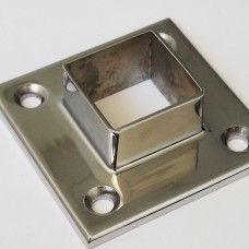 Фланец нержавеющий приварной встык с соединительным выступом квадратный Ду 10 Ру 16 12Х18Н10Т 10х14х15х12 мм ГОСТ 12821-80